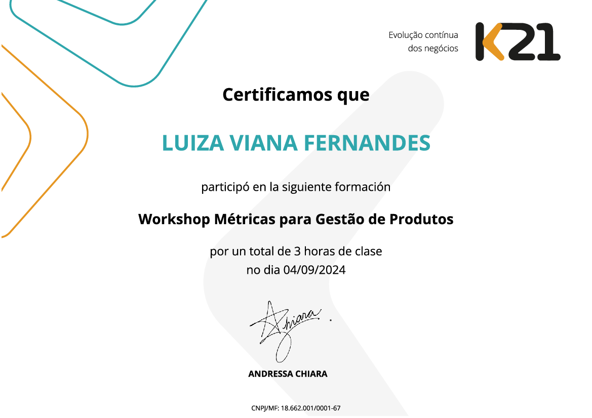 Certificado K21